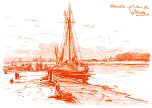 Luonnos Walberswickissä, 1899 tekijältä Unbekannt