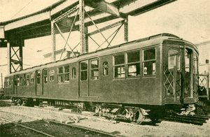 Teräsauto, New Yorkin metro ja kohotetut sähkörautatiet, 1930. tekijältä Unbekannt