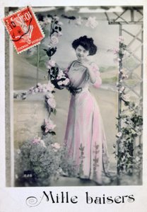 Tuhat suudelmia, ranskalainen postikortti, c1900 tekijältä Unbekannt