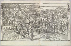 Turkkilaiset hautajaiset friisistä Ces Moeurs et fachons de faire de Turcz Customs and Fas..., 1553. tekijältä Unbekannt