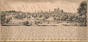 Näkymä Yorkin kaupunkiin, 1770-luku. tekijältä Unbekannt