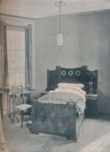 Peter Behrensin suunnittelema lastensänky, toteuttaja TD Heymann, 1901 tekijältä Unbekannt