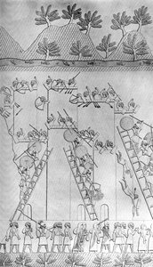 Kaupunki, jonka assyrialaiset valtasivat, c1853, c1900-1920 tekijältä Unbekannt
