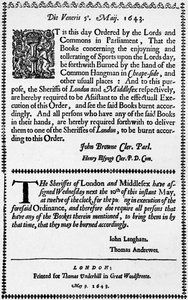 Faksimile Urheilukirjan polttomääräyksestä, 1643 1903 tekijältä Unbekannt