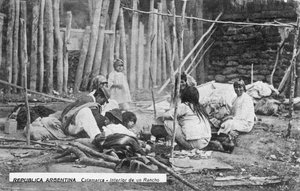 Perhe töissä, Catamarca, Argentiina, 1900-luvun alku tekijältä Unbekannt