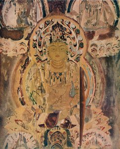 Maalaus Pagodin ydinpilarissa Daigojin luostarissa, 1200-luvulla tekijältä Unbekannt