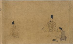 Runon sävellyskilpailu eri käsityöläisten kesken, Nanbokucho-kausi, 1333-1392. tekijältä Unbekannt