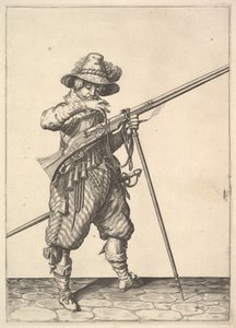 A soldier blowing on a match, from the Musketeers series, plate 40, in Wapenhandelinghe van Ro....    1203076   fi       finnish Successfully Translated  Original: Clouds Translat: Thomas Sully, 1859. tekijältä Unbekannt