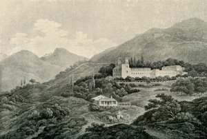Näkymä Generalifen kuninkaalliseen huvilaan Granadassa, 1800-luku, 1907. tekijältä Unbekannt