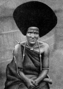 Nainen Beja Niilin tai Baggaran kansasta, Etiopia, Afrikka, 1922 tekijältä Unbekannt