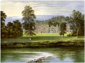 Abbotsford, Roxburghshire, Skotlanti, Scott-perheen koti, vuodelta 1880 tekijältä Unbekannt