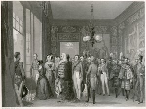 Kuningatar Victorian liittyminen, St Jamesin palatsi, Westminster, Lontoo, 1837 tekijältä Unbekannt