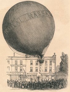 Onnettomuus Nassaun ilmapallolle London-Roadilla keskiviikkona 1849. tekijältä Unbekannt