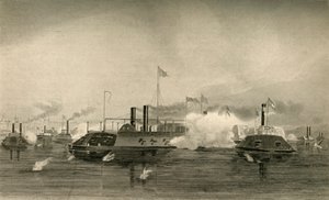 Tykkiveneiden toiminta Memphisissä, 1878. tekijältä Unbekannt