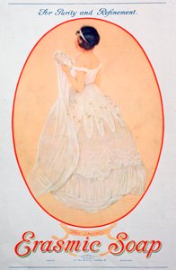 Erasmic-saippuan mainos, 1920 tekijältä Unbekannt