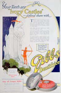 Mainos Gibbs Solid Dentifrice, 1922 tekijältä Unbekannt