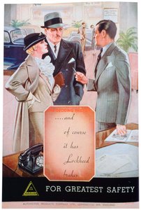 Mainos Lockheed-auton jarruista, Leamington Span Automotive Products, 1937 tekijältä Unbekannt
