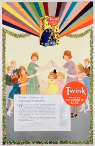 Twink dye -mainos, 1922 tekijältä Unbekannt