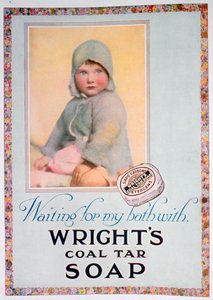 Mainos Wrightsin kivihiilitervasaippuasta, 1924 tekijältä Unbekannt