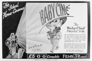 Pathe Babycine -elokuvaprojektorin mainos, 1926 tekijältä Unbekannt