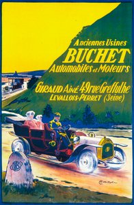 Mainos Buchet-autoista, c1910s tekijältä Unbekannt