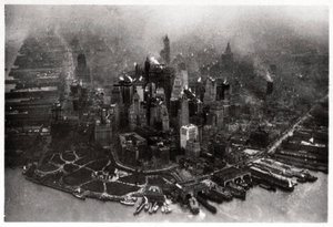 Ilmakuva Manhattanista, New York City, USA, Zeppelinistä, 1928 1933 tekijältä Unbekannt