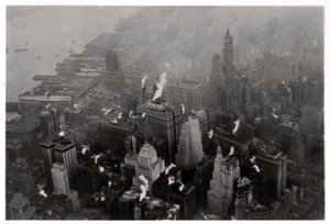 Ilmakuva Manhattanista, New York City, USA, Zeppelinistä, 1928 1933 tekijältä Unbekannt
