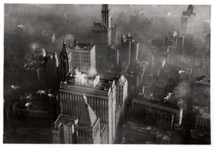 Ilmakuva Manhattanista, New York City, USA, Zeppelinistä, 1928 1933 tekijältä Unbekannt