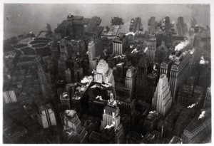 Ilmakuva Manhattanista, New York City, USA, Zeppelinistä, 1928 1933 tekijältä Unbekannt