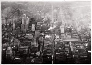 Ilmakuva Philadelphiasta, Pennsylvania, USA, Zeppelinistä, 1928 1933 tekijältä Unbekannt