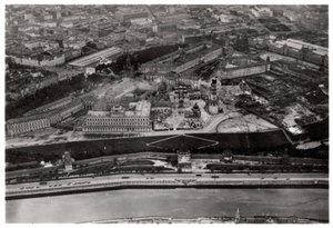 Ilmakuva Kremlistä, Moskova, Neuvostoliitto, Zeppelinistä, 1930 1933 tekijältä Unbekannt