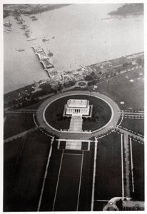 Ilmakuva Lincoln Memorialista, Washington DC, USA, Zeppelinistä, 1928 1933 tekijältä Unbekannt