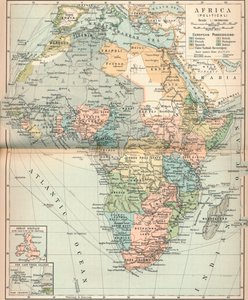 Africa Political, c1902, 1903 tekijältä Unbekannt