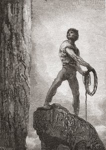 Gustave Doren teoksen jälkeen Victor Hugon kirjasta "The Toilers of the Sea", "Gustave Doren elämä ja muistot", julkaistu 1885 tekijältä Unbekannt