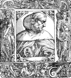 Albertus Magnus c1200-1280 saksalaissyntyinen dominikaaninen munkki, 1500-luku tekijältä Unbekannt