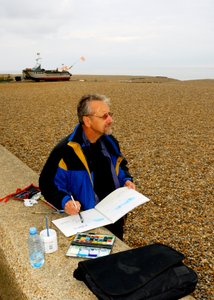 Aldeburgh Beach - akvarelli tekijältä Unbekannt