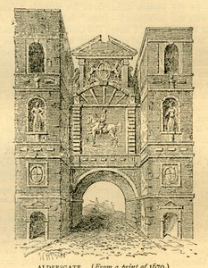Aldersgate, 1670, c1872. tekijältä Unbekannt