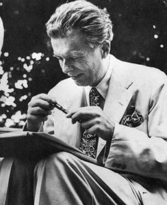Aldous Leonard Huxley 1894-1963, englantilainen esseisti ja kirjailija, 1950-luku tekijältä Unbekannt