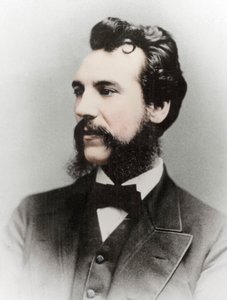 Alexander Graham Bell, skotlantilaissyntyinen amerikkalainen keksijä, 1800-luku tekijältä Unbekannt