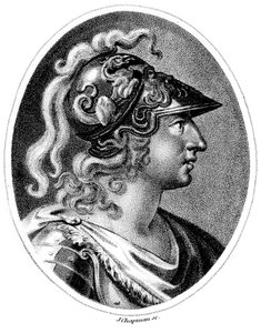 Aleksanteri Suuri 356-323 eKr., n. 1800 tekijältä Unbekannt