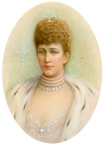 Alexandra, Yhdistyneen kuningaskunnan kuninkaan Edward VII:n kuningatar puoliso, 1905 tekijältä Unbekannt
