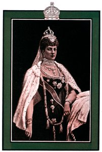 Alexandra Tanska 1844-1925, kuningas Edward VII:n kuningatar puoliso, 1902-1903 tekijältä Unbekannt
