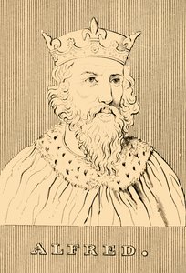 Alfred, c847-899, 1830. tekijältä Unbekannt