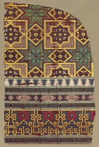 Alhambra-riippuva fragmentti koristeellisilla nauhoilla, 1300-luku. tekijältä Unbekannt