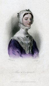 Alice Bridgenorth, hahmo Walter Scottin romaanissa Peveril of the Peak, 1833 tekijältä Unbekannt