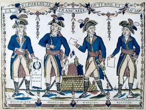 Bonaparten vertaukset, Augereau, Massina, Berphier, Ranska, 1789 tekijältä Unbekannt