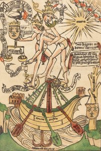 Allegoria paavi Paavali II:n ja keisari Fredrik III:n tapaamisesta, n. 1470. tekijältä Unbekannt