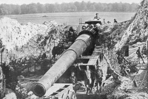 Amerikkalainen 14 tuuman rautatiease, Meuse-Argonne Offensive, Ranska, 1918 tekijältä Unbekannt