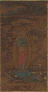 Amitabha toivottaa sielun tervetulleeksi paratiisiin, Ming-dynastia, 1500-1600-luku. tekijältä Unbekannt