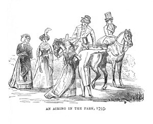 An Airing in the Park, 1793, c1870 tekijältä Unbekannt